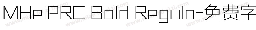 MHeiPRC Bold Regula字体转换